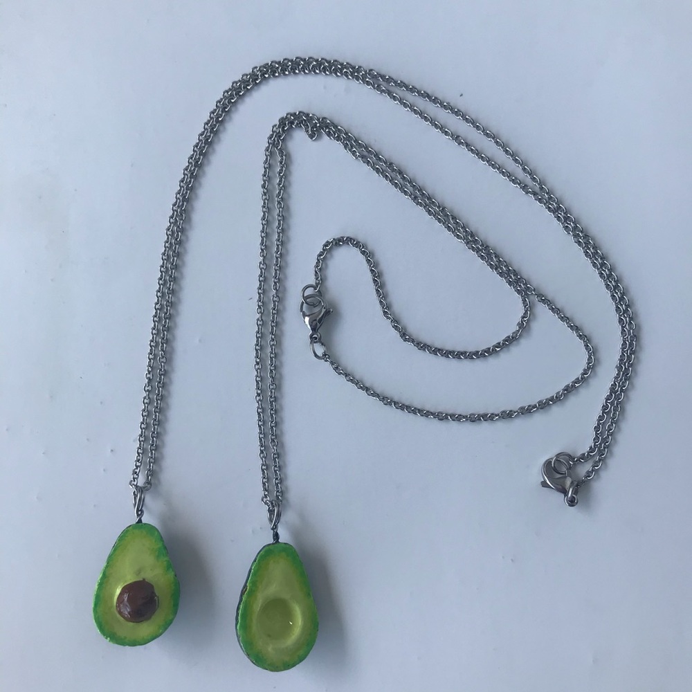 Avocado Necklaces for couples set of 2